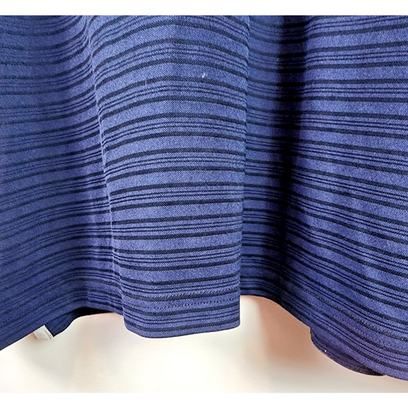 Izod Golf Polo Men’s 2XLT Advantage Striped Short Sleeve Shirt Blue White - Picture 3 of 9